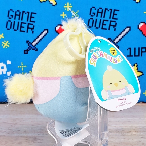 Squishmallow Aimee the Chick 3" Clip UltraSoft Easter Holiday Plush Toy NWT - Picture 5 of 12